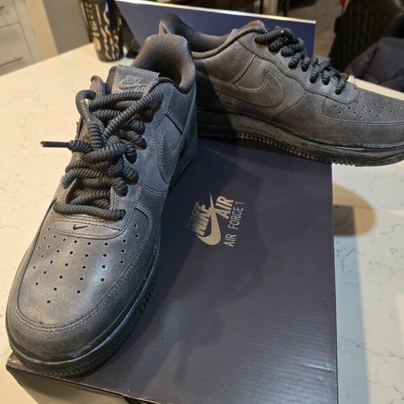 Nike Air Force 1 Low '07 LV8 Metal Work Anthracite Men's Size 12 1H4965-254 NEW - Picture 3 of 15